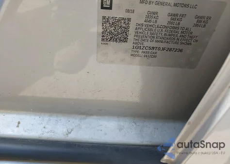 2018 Chevrolet Malibu 1Fl from USA, damaged, VIN 1G1ZC5ST0JF287236